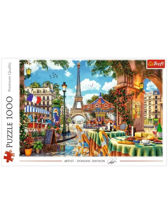 Пазлы для детей и взрослого 1000 элементов Парижское утро