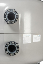 Фильтр AquaViva MS2000 (157m3/h, 2000mm, 5610kg, 140mm, 2,5Бар) + люк д/выгрузки и смотровое стекло