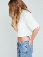 Popcorn cropped shirt