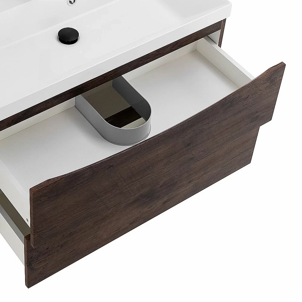 Тумба с раковиной Belbagno MARINO 90 2C-SO/BB900/450-LV-MR-AST Rovere Moro