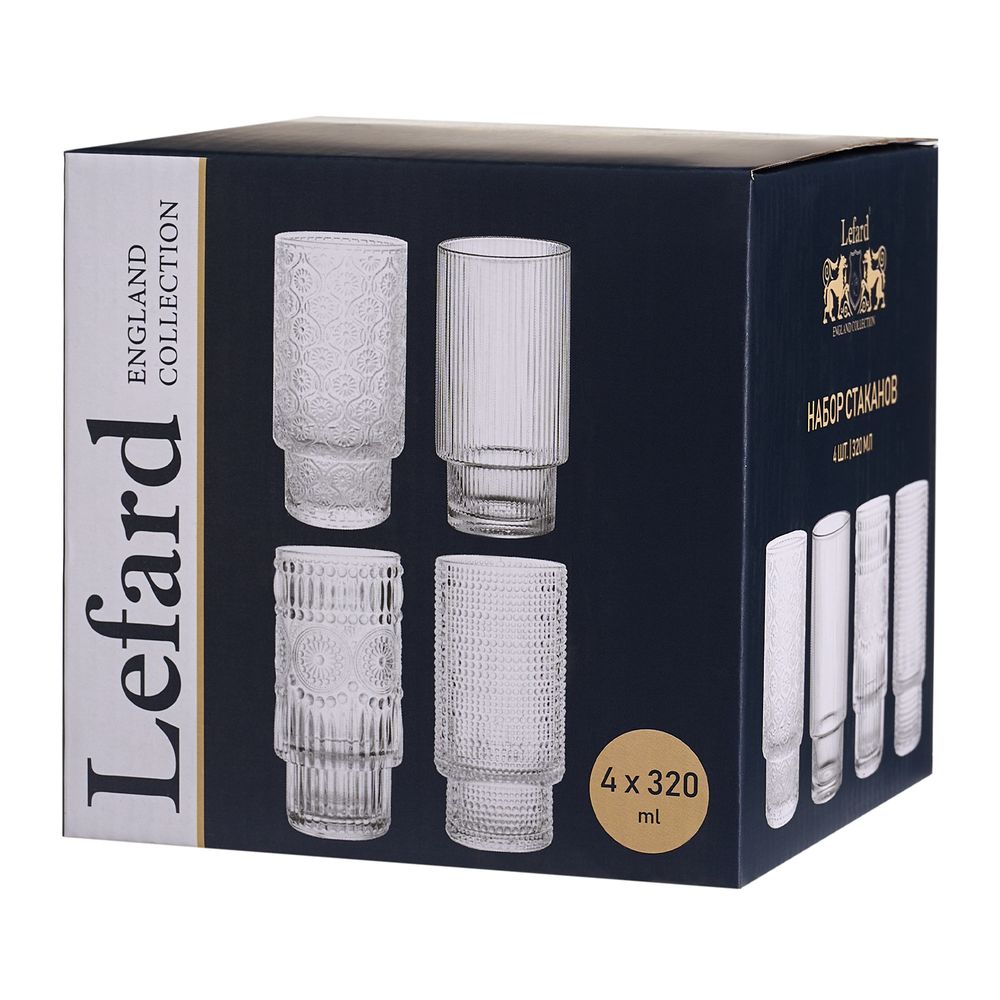 НАБОР СТАКАНОВ ИЗ 4-Х ШТ. 320 МЛ