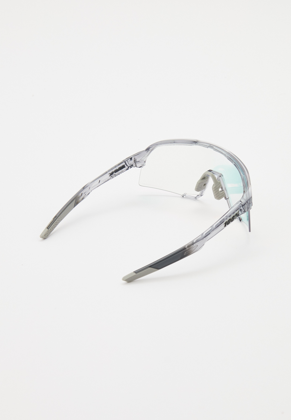 Спортивные очки с диоптриями 100% S3 Polished Translucent Grey - Rose Gold Mirror Photochromic Lens