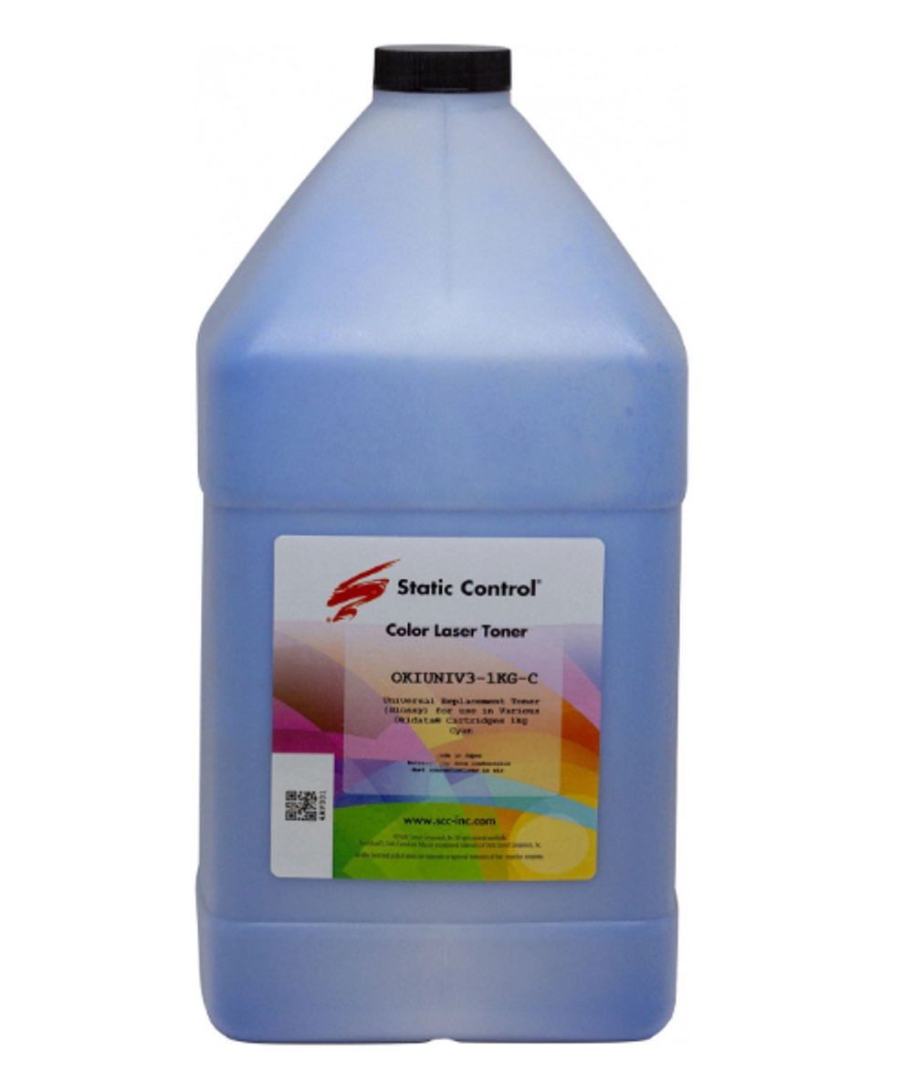 Тонер  Static Control OKIUNIV3-1KG-C