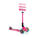 Самокат Globber Junior Foldable Lights розовый