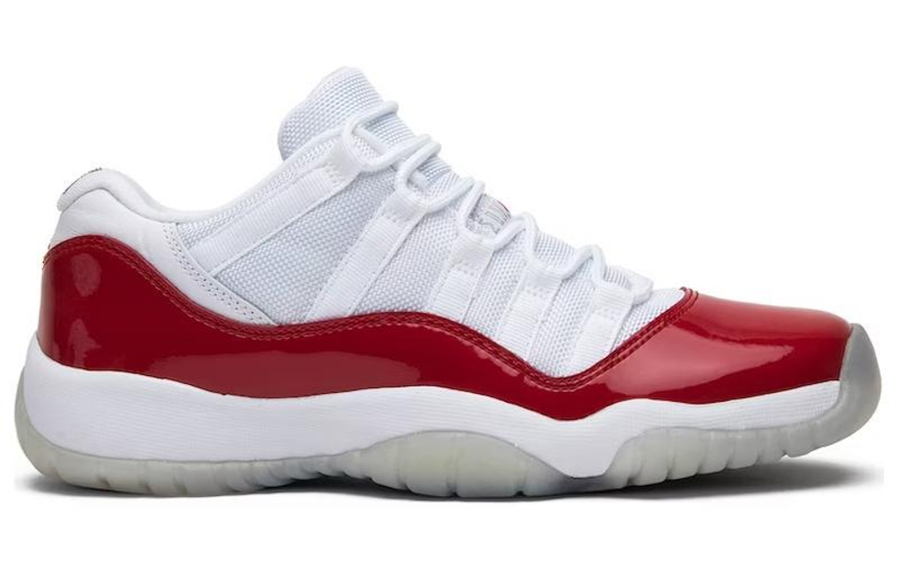 Jordan Air Jordan 11 Retro Low Cherry low-cut retro basketball shoes women's red and White 2016 edition