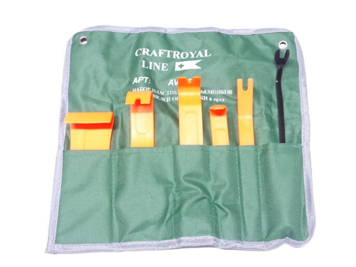 Набор приспособлений для демонтажа обшивки (6 предм.) в сумке (Craftroyal Line)
