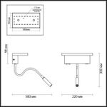 3868/8WL ODL Светильник LED 8Вт 3000К IP20 HIGHTECH