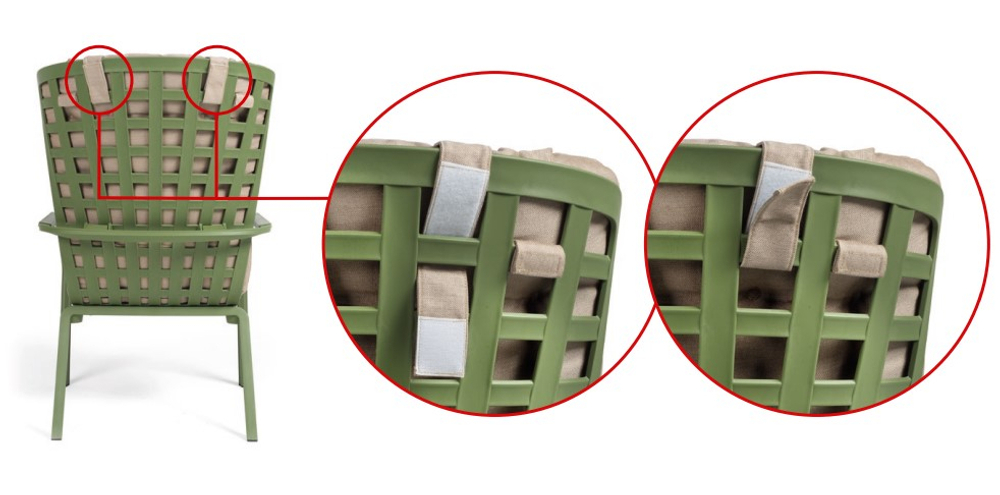 Подушка-подголовник для лаунж кресла Nardi Folio, розовый