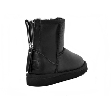 Ugg Kids Metallic Zip "Black”