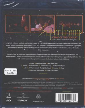 Supertramp / Crime Of The Century (In Concert At Hammersmith Odeon 1975)(Limited Edition)(Blu-ray)
