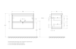 Тумба подвесная с раковиной BelBagno KRAFT 39-800/390-2C-SO-BO