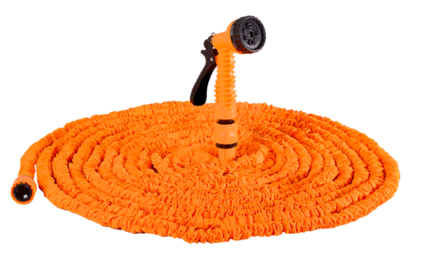 Набор для полива с растягивающимся шлангом 22м Вихрь