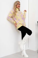 Джемпер (желтый/принт) Б11-256/3 Nikol (Акция)