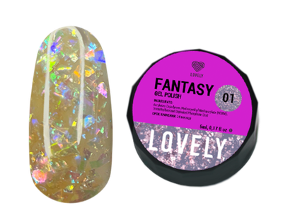 Гель-лак Lovely, коллекция Фантазия Fantasy № 01, 5 ml