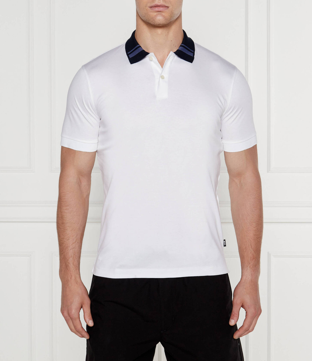 Поло H-Phillipson BOSS BLACK - белый(50521127)