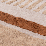 Ковер из хлопка с рисунком tulip garden бежевого цвета из коллекции terra, 200х300 см