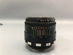 Объектив Helios-44-2 царапины линзы + внутри ворсинка