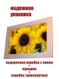 Модульная стеклянная интерьерная картина /Фотокартина на кухню /Летнее настроение /Цветы, 28x40 (желтый / коричневый)