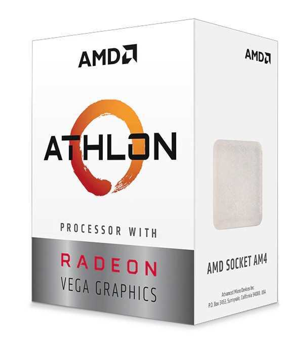 Процессор AMD Athlon 3000G AM4 (YD3000C6M2OFH) (3.5GHz/100MHz/Radeon Vega 3) OEM