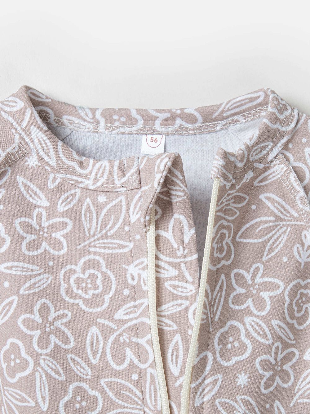 Слип на молнии с закрытой ножкой "Цветочный вальс" 0+