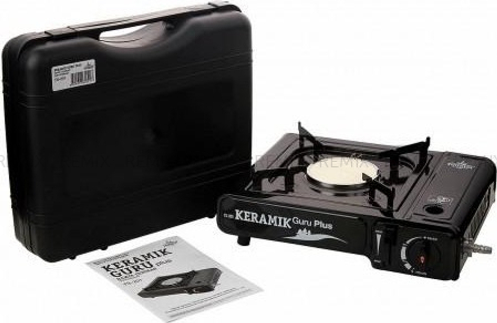 Плита газовая портативная KERAMIK GURU PLUS (TS-201) - керамическая, «Tourist»