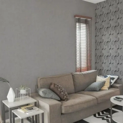 Обои флизелиновые графитовые 1.06 м Камень, практичный