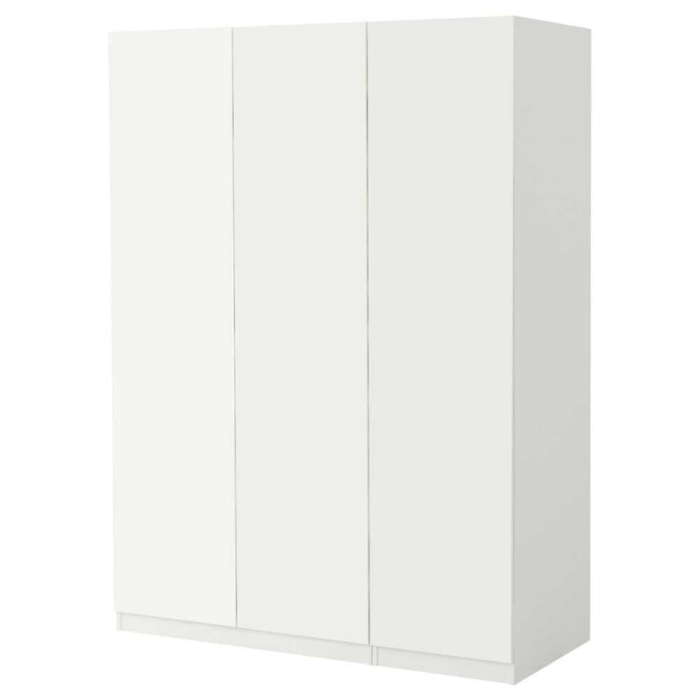 Распашной шкаф FARDAL PAX IKEA трехсекционный (белый)  150*45*260