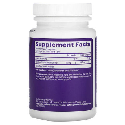 Advanced Orthomolecular Research AOR, Strontium Support II, 60 капсул