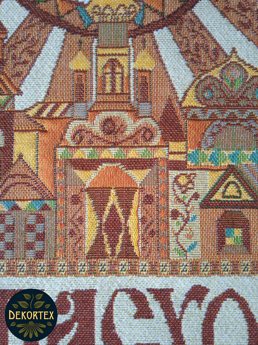 Набор декоративных гобеленовых салфеток Пасхальный город (32х32 см) 2шт