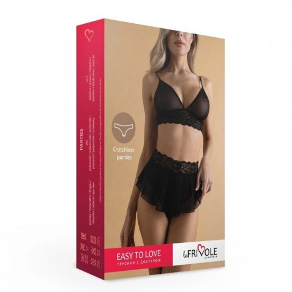 Игривые трусики с доступом и короткой юбочкой (Easy to love) (S/M; 42-44)