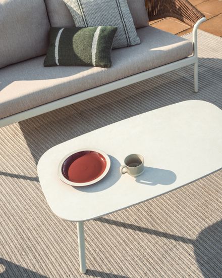 Комплект садовой мебели Zuara алюминия цвета экрю и коричневой веревки