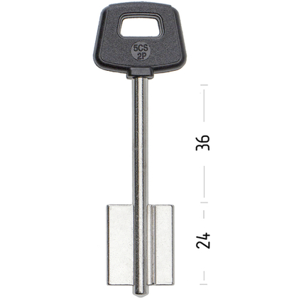 Заготовка сувальдного ключа 13163 CI6PG 2CI4P97 5CS2P