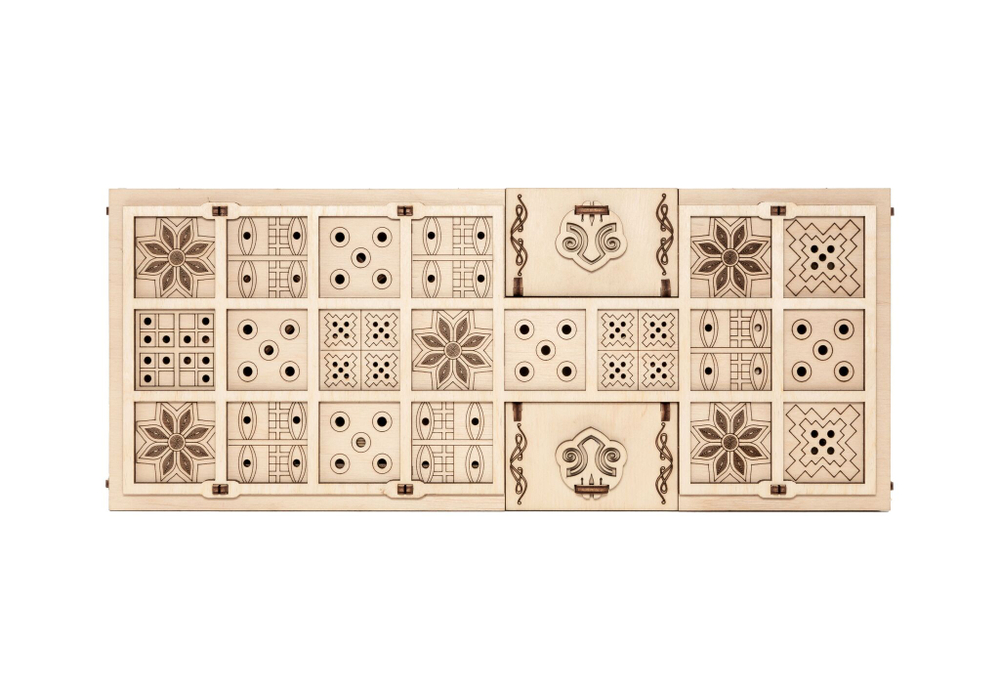 Настольная игра, конструктор деревянный 3D EWA Gameset Ур и Сенет