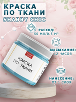 Краска по ткани и обуви, одежды акриловая Shabby Chic «Райский остров»