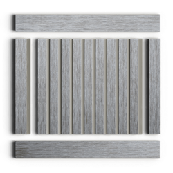 Стеновая панель HiWood декорированная, 270x12 см