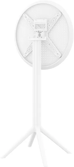 Стол пластиковый барный складной Sky Ø60 белый