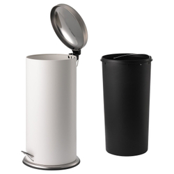 IKEA MJÖSA  (ИКЕА МЙÖСА)  -  Корзина для мусора, белая, 30 л