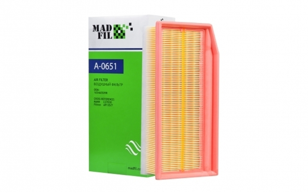 LA-1900 MADFIL  A-0614 A-0651 (AP133/5, C27030) Фильтр воздушный