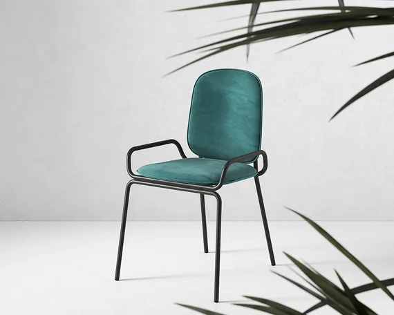 Стул Ror, Double Frame, зеленый велюр