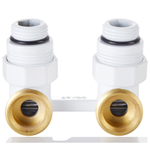 Узел нижнего подключения Royal Thermo угловой 1/2quot;х3/4quot; EK (белый)