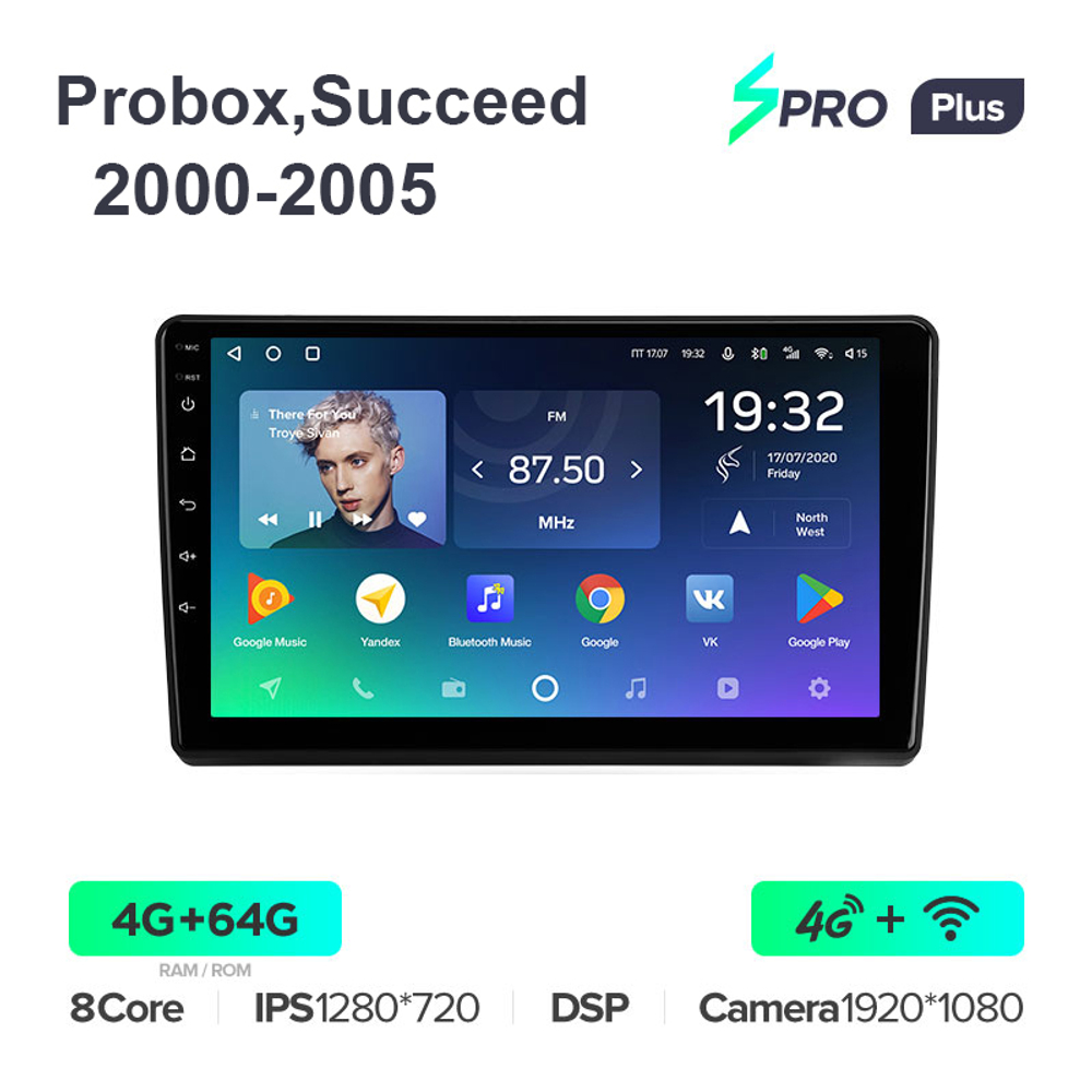 Teyes SPRO Plus 9"для Toyota Probox, Succeed 2014+