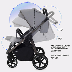 Детская прогулочная коляска Rant Caspia 2.0 2025 Grey