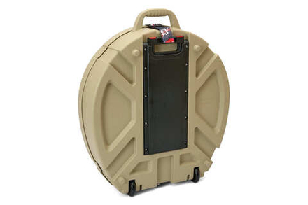 Кейс кофр ЗЕЛЕНЫЙ для барабанных тарелок до 22" на колесах и с выдвижной ручкой DGCASE DARUMA 22-01А