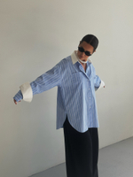 Рубашка со съемными манжетами