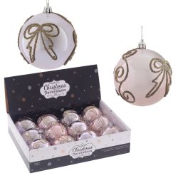 GAEM Набор из 12шт Украшение новогоднее "Шар", D 8 см, L35 W27 H8,5 см