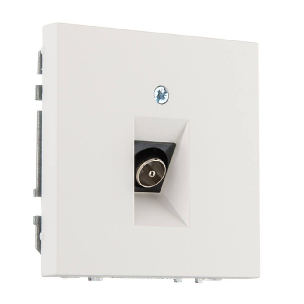 Розетка телевизионная LIREGUS MODERN ITVL-1-01.M/WWM белый матовый