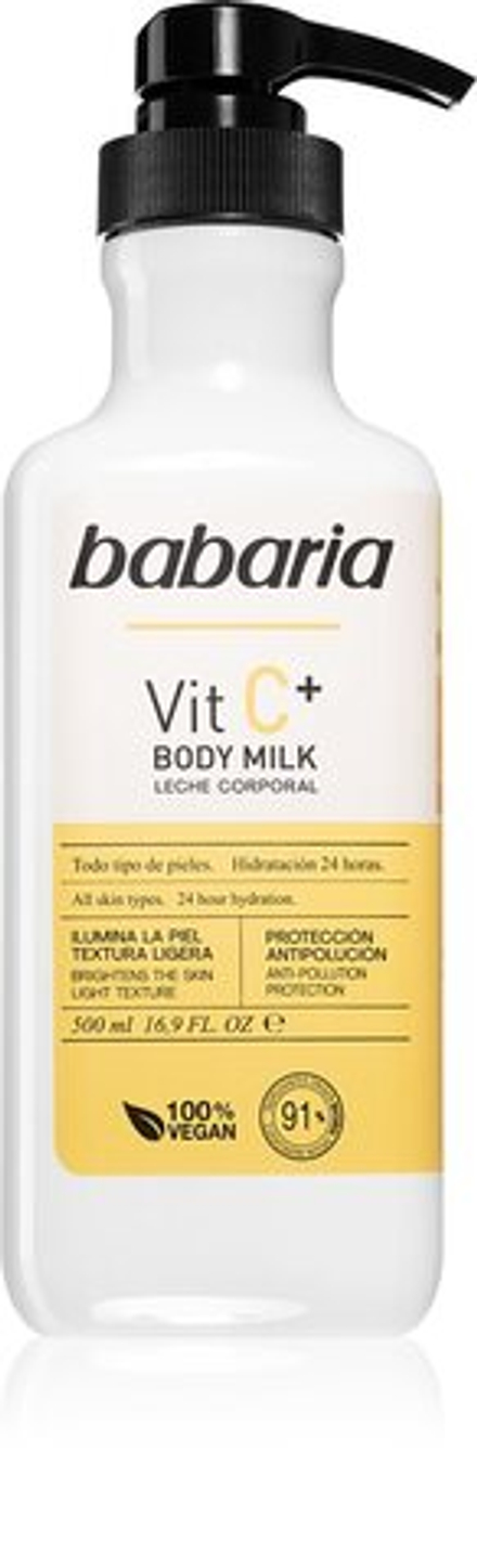 Babaria Vitamin C - увлажняющее молочко для тела для всех типов кожи /   500  ml  / GTIN 8410412130097