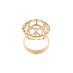 "Моана"  кольцо в золотом покрытии из коллекции "Кристалл" от Jenavi