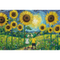 Pazl / Пазлы / Puzzles - "100" Inspired By Art - Sunflower Walk /  The Treflik Family