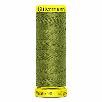 Нитки для трикотажа Gutermann Maraflex 120 (150 метров), 5 кат. | 582 зеленая горчица